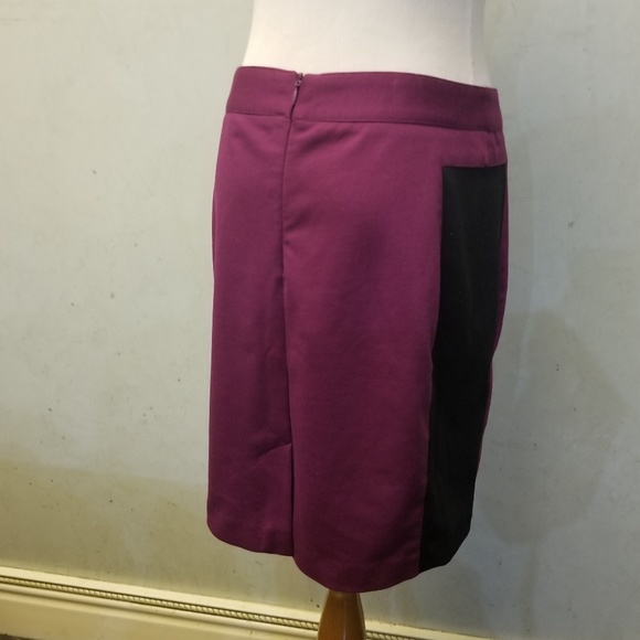 Kenar purple with back sides pencil skirt (Q2) - Picture 3 of 4